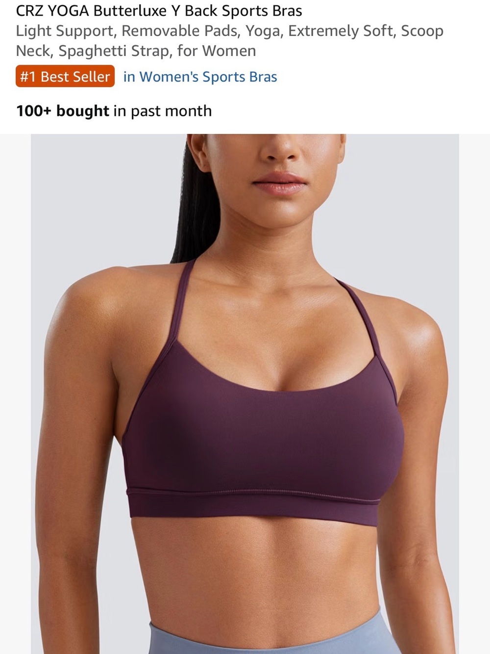 CRZ Yoga | sports bra & biker short set size large - Picture 6 of 9
